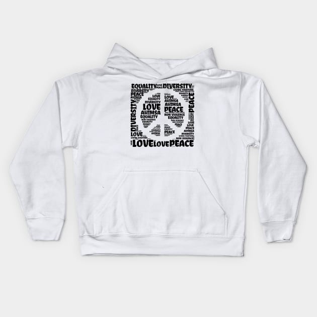 Peace Love Kids Hoodie by MZeeDesigns